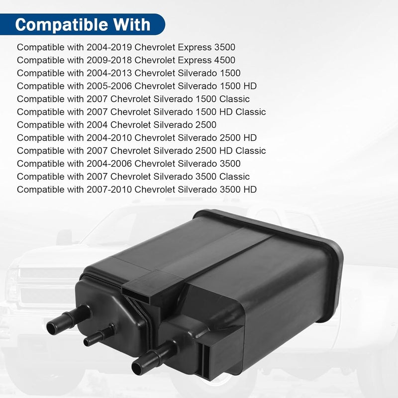 RALZAOTO Vapor Canister Compatible with Chevrolet Silverado 1500 Chevy Express GMC Savana 3500 4500 Sierra 1500 Workhorse W42 W62 2004-2019 Evap Charcoal Canister Replaces# 12569373, 15137021, 911-095 - Image 3